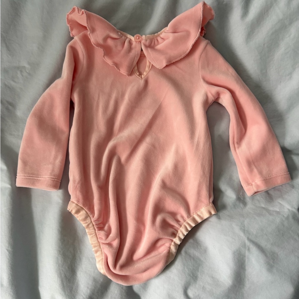 Pink Ruffled Kids One Piece - Picture 2 of 3
